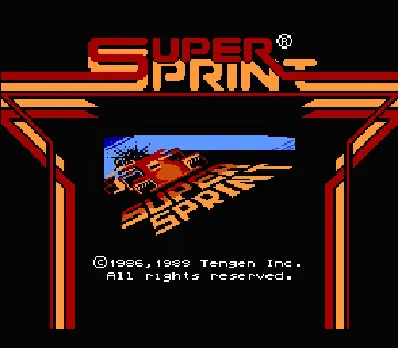 Super Sprint (USA) (Unl) screen shot title